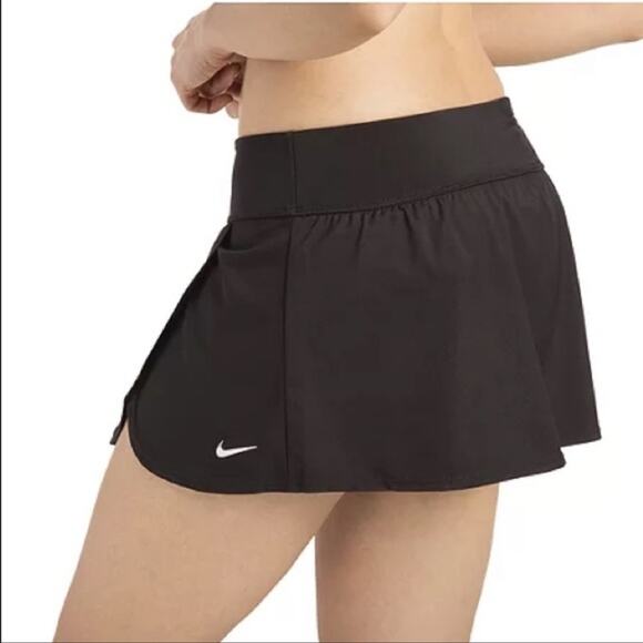 Nike Core Black Mini Boardskirt Swim Skort Size M - Picture 2 of 10